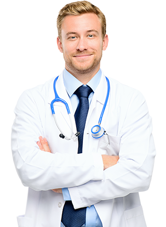 A dentist at work