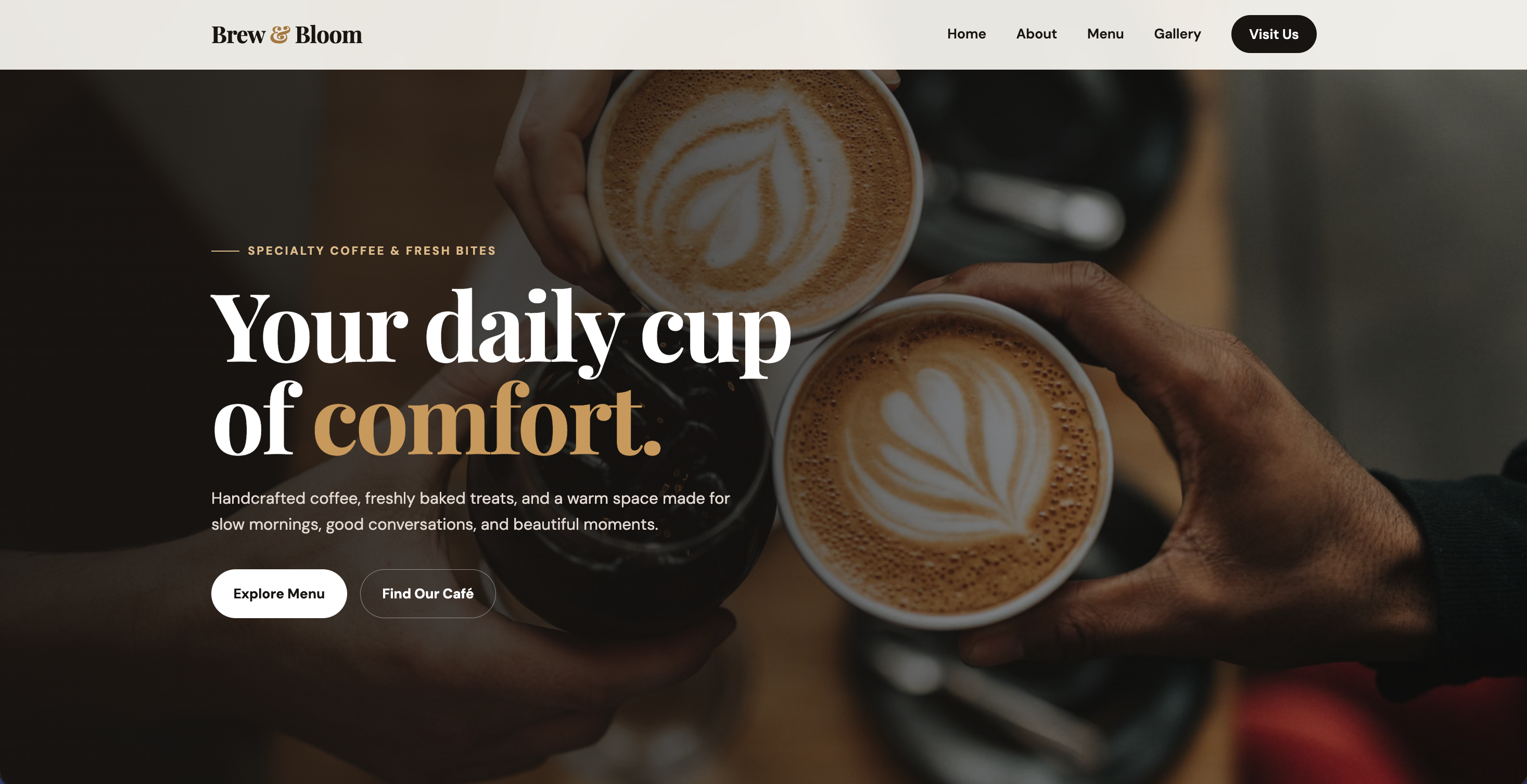 Saffron Table restaurant template preview