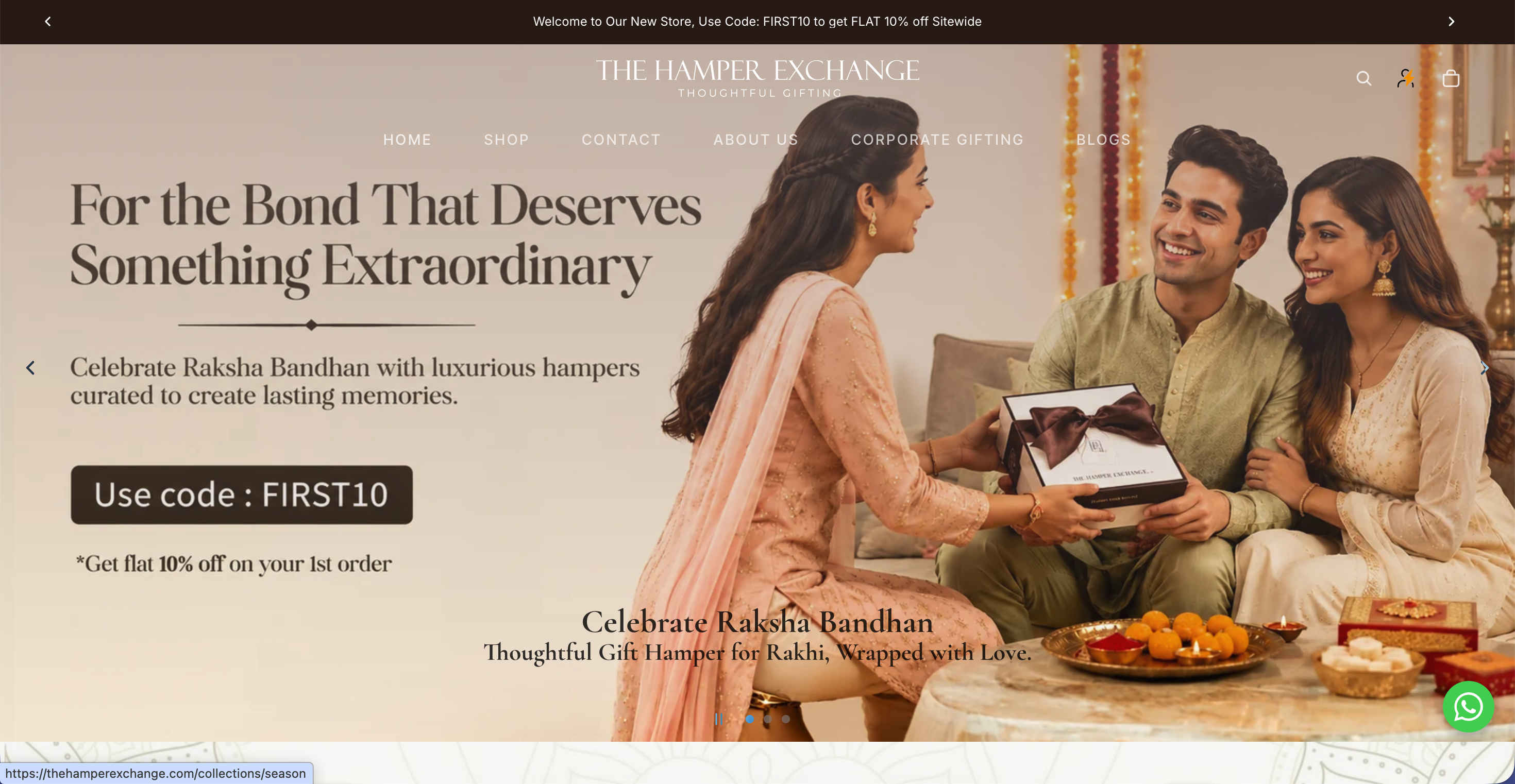 The Hamper Exchange screenshot
